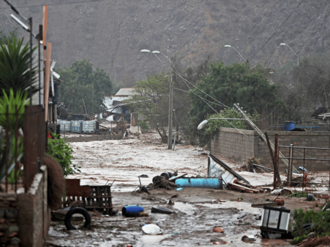 Efectos temporal de lluvia